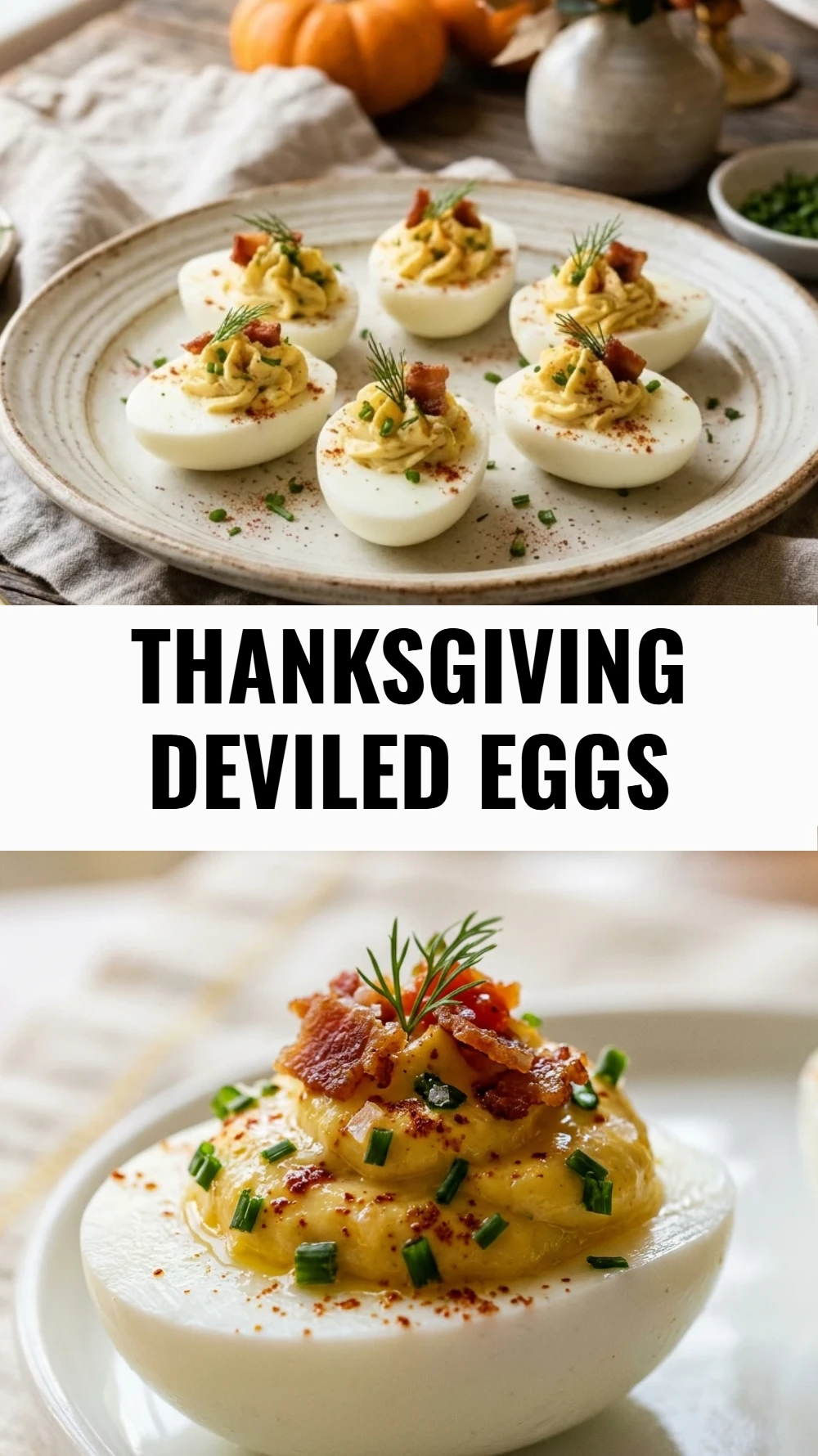 Thanksgiving Deviled Eggs